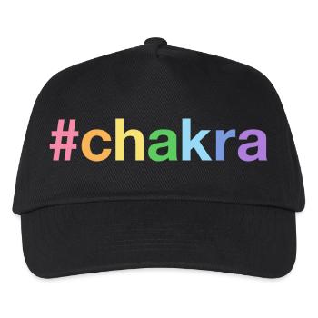 CHAKRA Hashtag - Kinder Basecap - Schwarz - Vorne