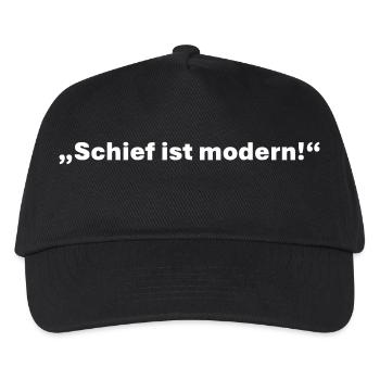 Crooked is modern - Kids’ Baseball Cap - black - Front