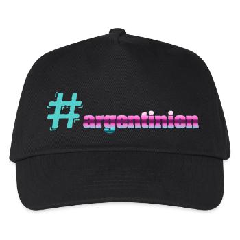 Argentina Argentinien - Kinder Basecap - Schwarz - Vorne