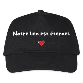Our bond is eternal - gift idea for couples - Kids’ Baseball Cap - black - Front