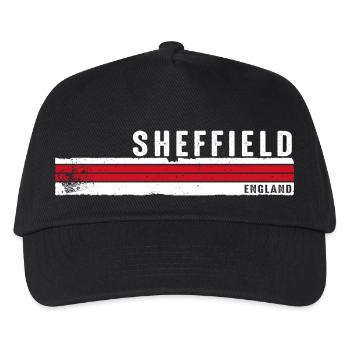Sheffield - Englands Stahlstadt-Erbe - Kinder Basecap - Schwarz - Vorne