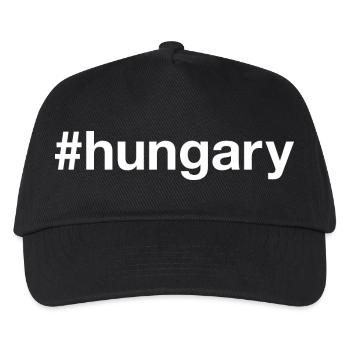 HUNGARY Hashtag Ungarn - Kids’ Baseball Cap - black - Front