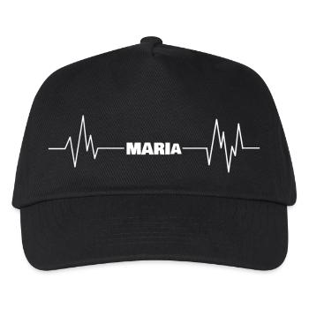 Vorname Maria - Kinder Basecap - Schwarz - Vorne