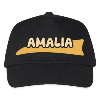 First name Amalia - Kids’ Baseball Cap - black - Front