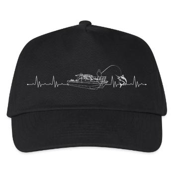 Angler's Pulse - Kids’ Baseball Cap - black - Front
