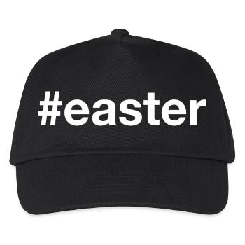 EASTER Hashtag Ostern - Kinder Basecap - Schwarz - Vorne