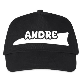 First name Andre - Kids’ Baseball Cap - black - Front