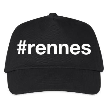 RENNES Hashtag - Kinder Basecap - Schwarz - Vorne