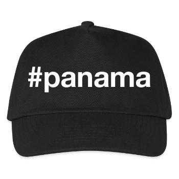 PANAMA Hashtag - Kinder Basecap - Schwarz - Vorne