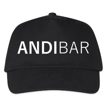 AndiBar - Andreas, Andy, Andi, Andrea Geschenk - Kinder Basecap - Schwarz - Vorne