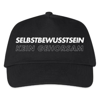 Self-confidence No obedience - Kids’ Baseball Cap - black - Front