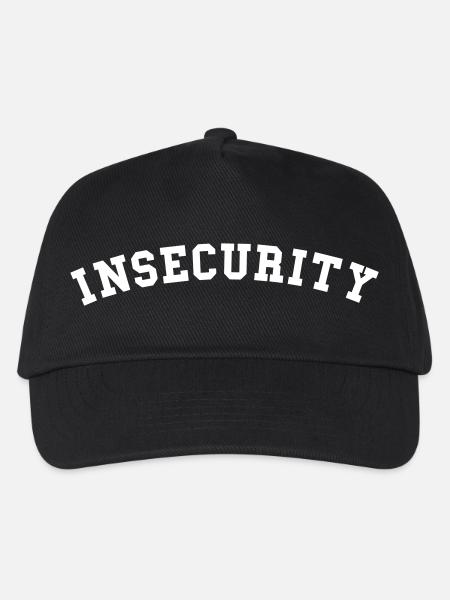 Insecurity - Kinder Basecap - Schwarz