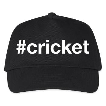 Cricket Hashtag - Kinder Basecap - Schwarz - Vorne