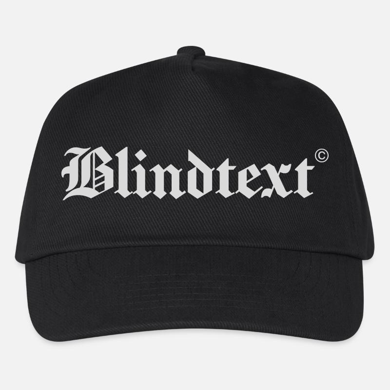 Blindtext - Kinder Basecap - Schwarz