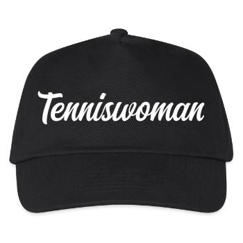 Tennisspieler - Kinder Basecap - Schwarz - Vorne