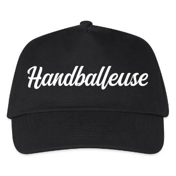 Handballspieler - Kinder Basecap - Schwarz - Vorne