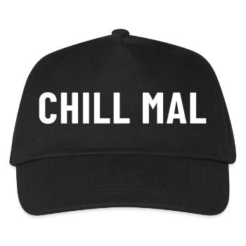 Chill mal - Kinder Basecap - Schwarz - Vorne