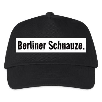 Berliner Schnauze Shirt Schlicht Hauptstadt - Kinder Basecap - Schwarz - Vorne