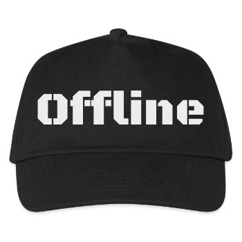 Offline - Kinder Basecap - Schwarz - Vorne