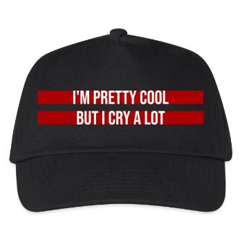 Je suis plutôt cool mais je pleure beaucoup, drôle, émotionnel - Casquette de baseball Enfant - noir - Devant