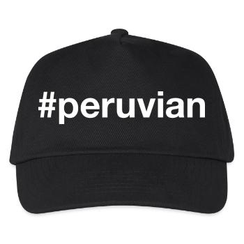 Peruvian Hashtag Peru - Kinder Basecap - Schwarz - Vorne
