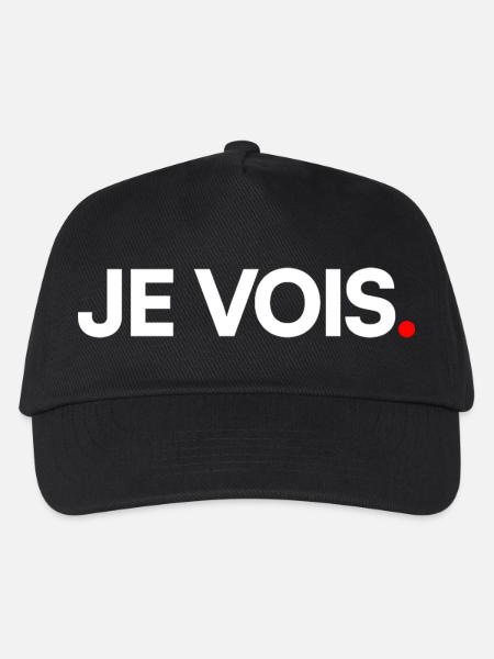 Je vois - Casquette de baseball Enfant - noir