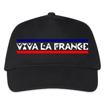 Frankreich - Kinder Basecap - Schwarz - Vorne
