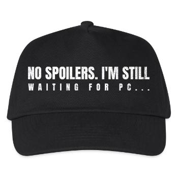 No Spoilers PC Gamer Spruch - Kinder Basecap - Schwarz - Vorne