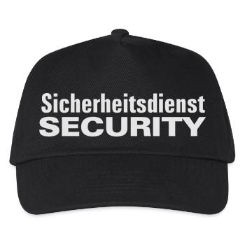 Ordnungsdienst, Sicherheitsdienst, Security - Kinder Basecap - Schwarz - Vorne