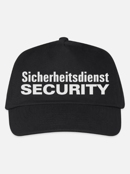 Ordnungsdienst, Sicherheitsdienst, Security - Kinder Basecap - Schwarz