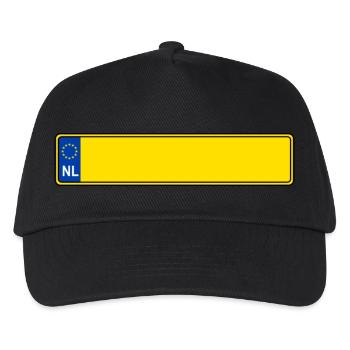 plaque d'immatriculation NL - Casquette de baseball Enfant - noir - Devant