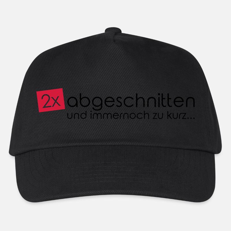 2x abgeschnitten... - Kinder Basecap - Schwarz