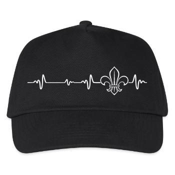 Pfadfinder Heartbeat - Kinder Basecap - Schwarz - Vorne