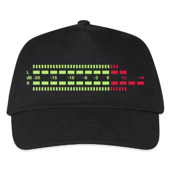 Equalizer dreifarbig EQ Musik Anlage Techno Club S - Casquette de baseball Enfant - noir - Devant