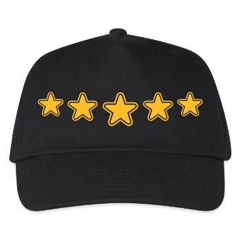 outline_stars_pattern_1c - Casquette de baseball Enfant - noir - Devant