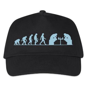 évolution échec - Casquette de baseball Enfant - noir - Devant
