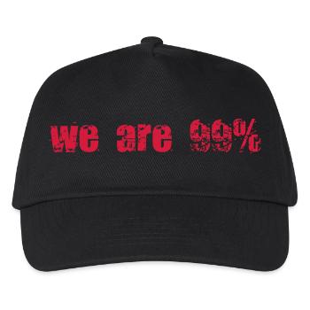 anonymous we are 99% - Kinder Basecap - Schwarz - Vorne