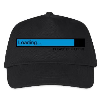 loading / loading bar / pc / download - Kids’ Baseball Cap - black - Front