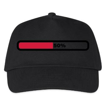 50 percent - Kids’ Baseball Cap - black - Front