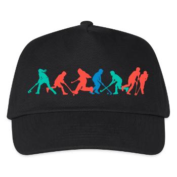 Hockey Kids Frühling - Kinder Basecap - Schwarz - Vorne