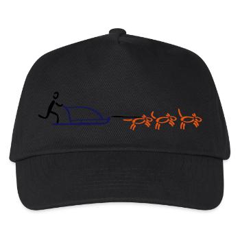 Dog Sled Dog Sports - Kids’ Baseball Cap - black - Front