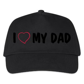 I love my dad - Kids’ Baseball Cap - black - Front