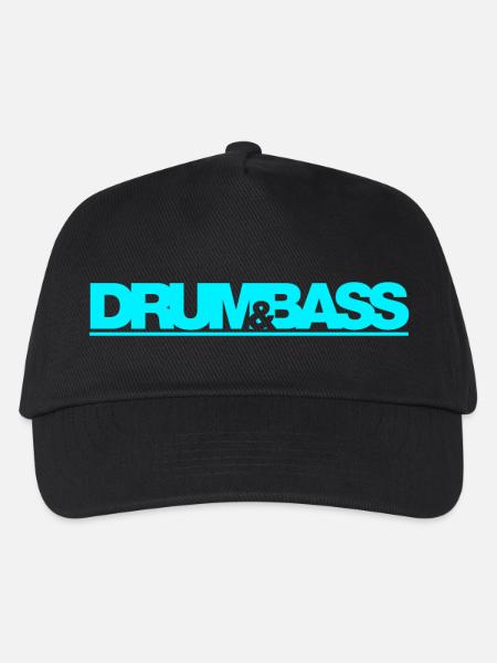Drum&Bass - Kinder Basecap - Schwarz