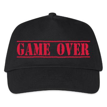 Game Over - Kinder Basecap - Schwarz - Vorne