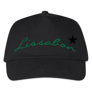 Lissabon (2c) - Kinder Basecap - Schwarz - Vorne