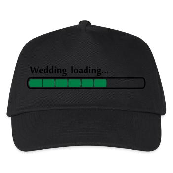 wedding loading 80% - Kinder Basecap - Schwarz - Vorne
