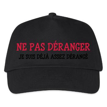 Ne pas Déranger ! - Casquette de baseball Enfant - noir - Devant