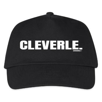 Als Cleverle ist man schlau und gewieft... - Kinder Basecap - Schwarz - Vorne