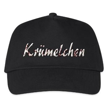 kruemelchen - Kinder Basecap - Schwarz - Vorne
