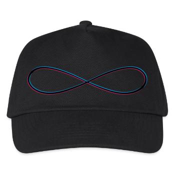 3d infini infini pour toujours illimité sans fin symb - Casquette de baseball Enfant - noir - Devant